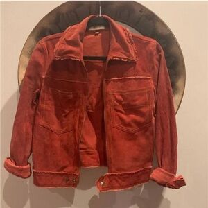 Jakett Hayden red moto jacket